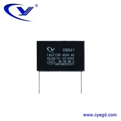 启动电容器CBB61 1.5uF±5% 450V.AC